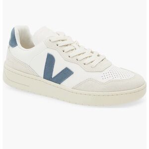 VEJA V-90 O.T. Leather - White / Blue Size 12.5 Men Sneakers